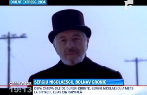  Sergiu Nicolaescu, tratat medicamentos pentru o afectiune digestiva cronica