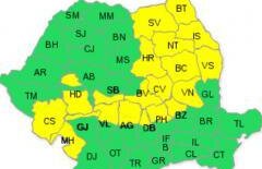 COD GALBEN de ninsori, vineri, pentru 20 de judeţe. Vezi zonele vizate