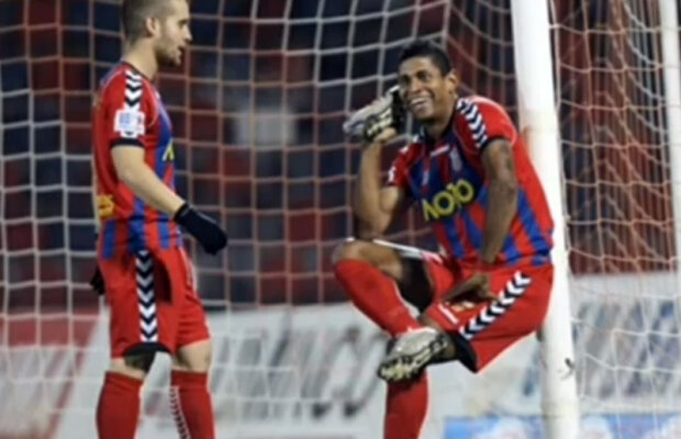 VIDEO Fostul atacant al Vasluiului Carlo Costly şi-a găsit liniştea în Grecia » Metoda inedită prin care s-a bucurat la un gol