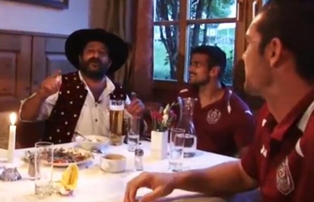 VIDEO Imnul CFR-ului în variantă gaborească!