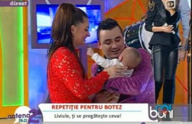 Fetita de 4 luni a lui Liviu Guta, la "Rai da' Buni". Vezi imaginile inedite cu micuta!