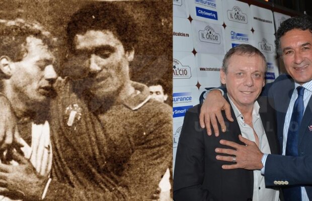 Atunci şi acum » După 30 de ani, Gazeta a refăcut o poză istorică: Balaci îmbrăţişat de Gentile, după România - Italia 1-0 din 1983