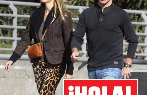 FOTO O nouă cucerire » Puyol şi modelul Vanessa Lorenzo au fost fotografiaţi la plimbare prin Barcelona