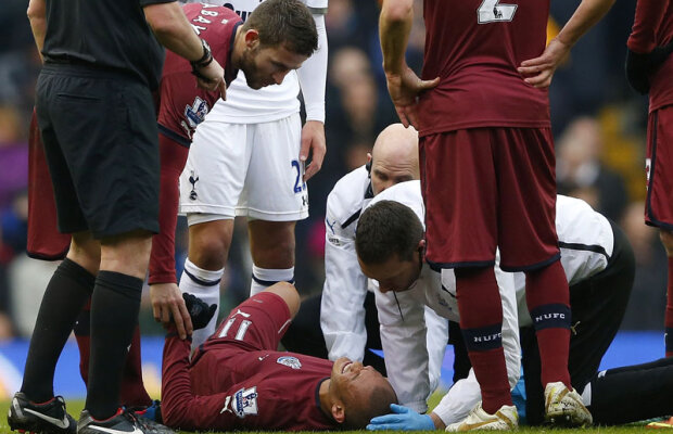 VIDEO Tăiat pe tibie » Gouffran s-a accidentat urît după ce a marcat un gol în Tottenham - Newcastle, 2-1
