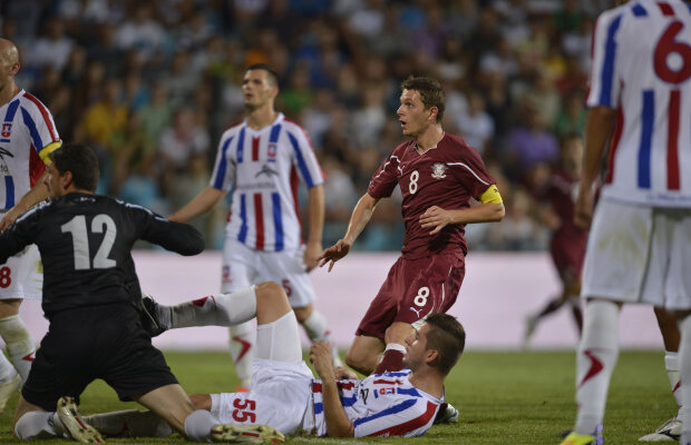 Rada şi-a făcut echipă! » Rapid s-a impus clar, 4-0, în faţa Oţelului antrenat de Grigoraş