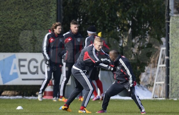 FOTO Pe ultima sută de metri » Ajax a efectuat antrenamentul oficial înaintea meciului cu Steaua
