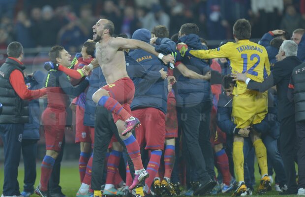 FOTO Explozie de bucurie » Steliştii au dat startul petrecerii alături de fani