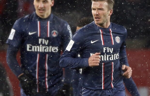 Beckham a debutat pentru PSG în victoria parizienilor din clasicul Franţei
