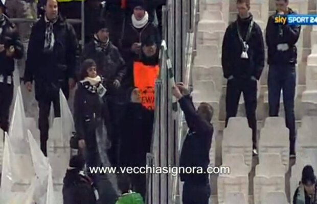 VIDEO Gest de fair-play între doi suporteri » Au făcut schimb de fulare la Juventus - Celtic 2-0