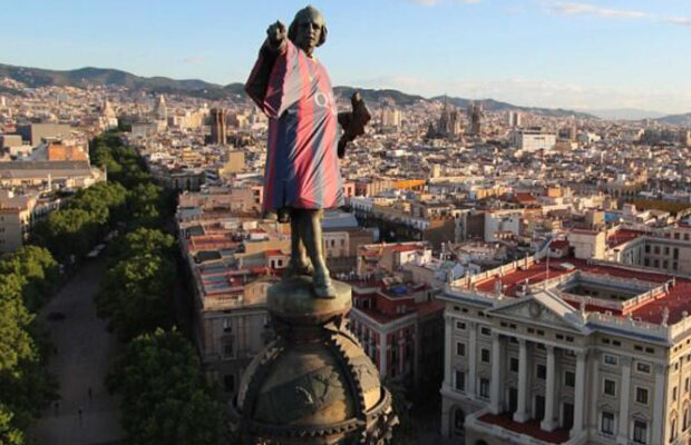 Barcelona şi-a prezentat noul echipament într-un mod spectaculos şi unic » Preţul? Salariile ”cîinilor” pe o lună