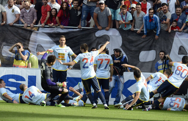 Ca nişte copii » Steliştii s-au bucurat într-un mod inedit la fiecare reuşită din meciul cu Braşov, 4-0