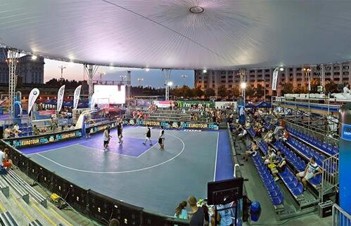 Week-end de foc în Piaţa Constituţiei din Bucureşti » Toţi ochii pe Wizz Air Sport Arena Streetball!