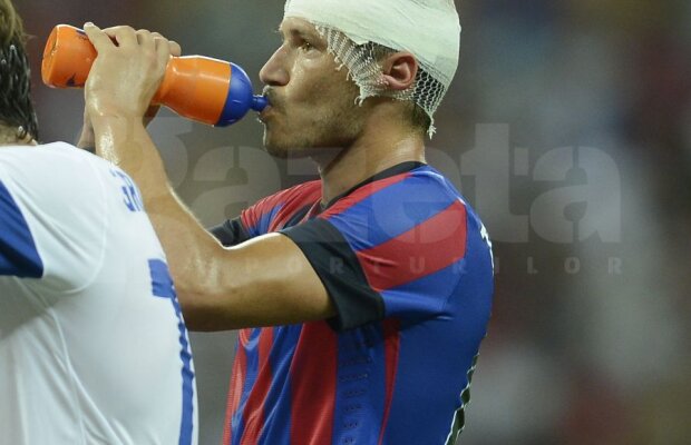 VIDEO Tănase, cu capul spart după o intrare criminală