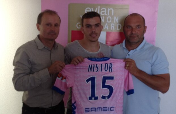FOTO Nistor a fost prezentat oficial la Evian : ”Totul pare a fi ca într-o poveste”