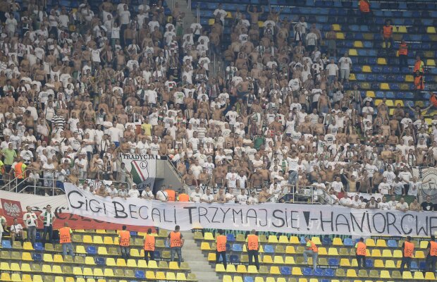 Huliganii s-au pierdut pe drum » Suporterii Legiei s-au comportat exemplar pe Naţional Arena