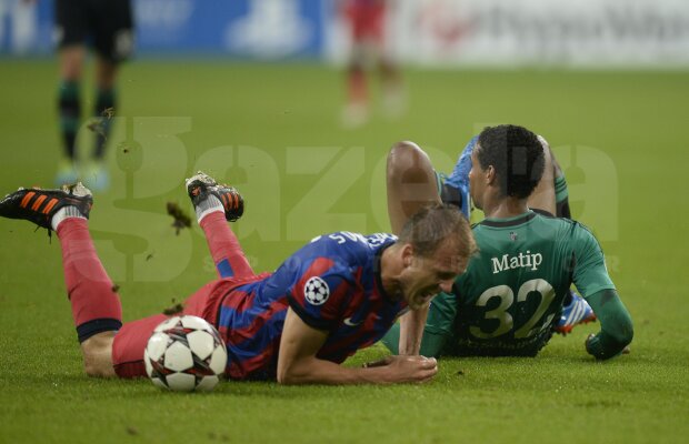 FOTO şi VIDEO Schalke - Steaua 3-0 » Roş-albaştrii au pierdut categoric primul meci din grupele CL