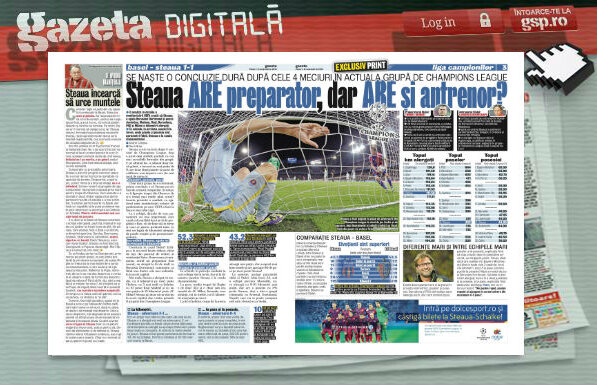 Răsfoieşte online Gazeta Digitală » Analiza în detaliu a meciurilor din Ligă sezonul acesta naşte o concluzie dură: Steaua are preparator, dar are şi antrenor?