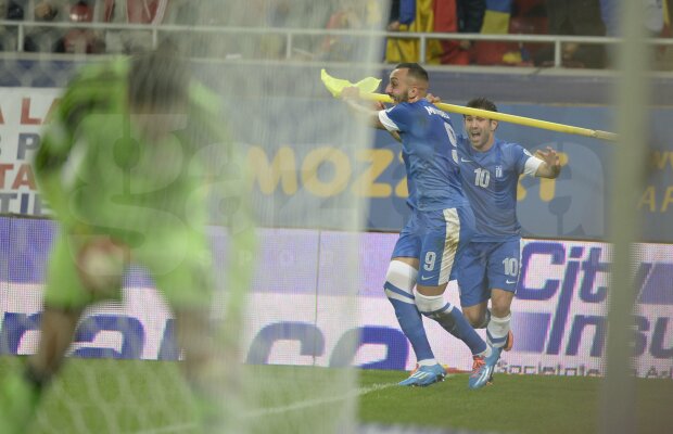 Min. 23 » România - Grecia 0-1, Gol Mitroglou