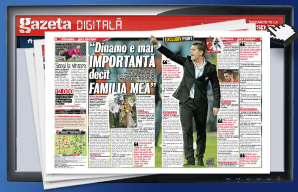 Răsfoieşte online Gazeta Digitală » Cel mai tînăr antrenor al primei ligi face o declaraţie surprinzătoare » Stoican: "Dinamo e mai importantă decît familia mea!"