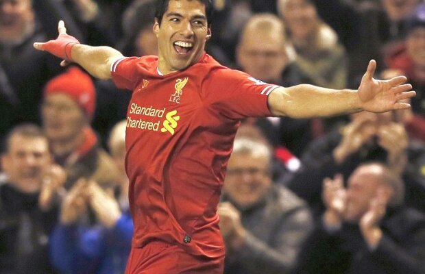 VIDEO Careu de Suarez » Uruguayanul a marcat 4 goluri şi o ţine pe Liverpool aproape de lider! 3 recorduri ale atacantului