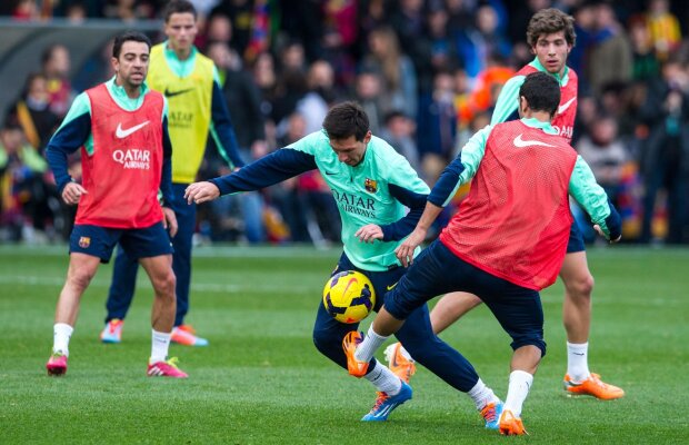 13.000 de fani pentru Messi » Primul antrenament după accidentare a fost urmărit de suporteri