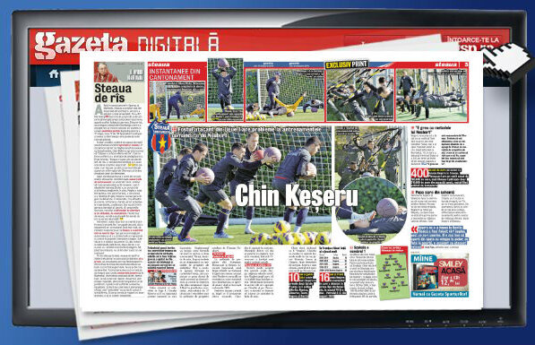 Răsfoieşte online Gazeta Digitală » Keşeru are probleme la antrenamentele Stelei! Imagini grăitoare din cantonamentul roş-albaştrilor în Spania