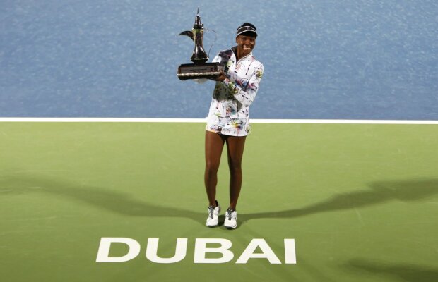 Trofeu după doi ani » Venus Williams a reuşit să cucerească turneul de la Dubai