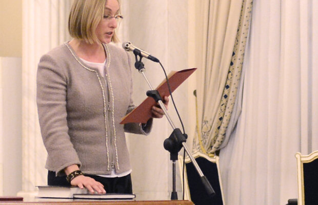 Gabriela Szabo a depus jurămîntul de învestitură în funcţie la Palatul Cotroceni
