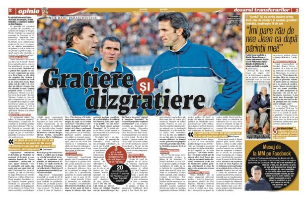 Radu Paraschivescu despre Gică Popescu: "Linia care desparte graţierea de dizgraţiere e subţire”