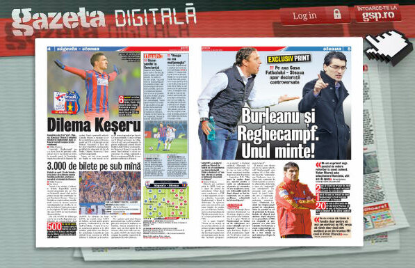 Răsfoieşte online Gazeta Digitală » Controversă pe axa Steaua - FRF: cine minte, Reghe sau Burleanu?