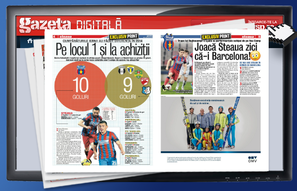 Răsfoieşte online Gazeta Digitală » Cumpărăturile iernii au făcut diferenţa în 2014! Steaua e pe primul loc la achiziţii
