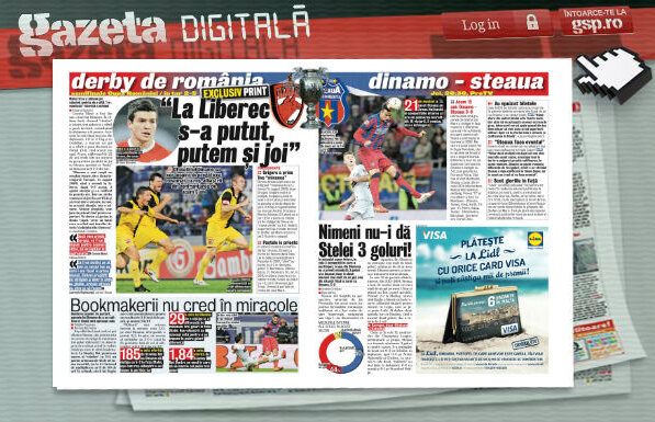 Răsfoieşte online Gazeta Digitală » Strigătul de luptă al lui Cosmin Matei înainte de meciul cu Steaua: "La Liberec s-a putut, putem şi joi!"