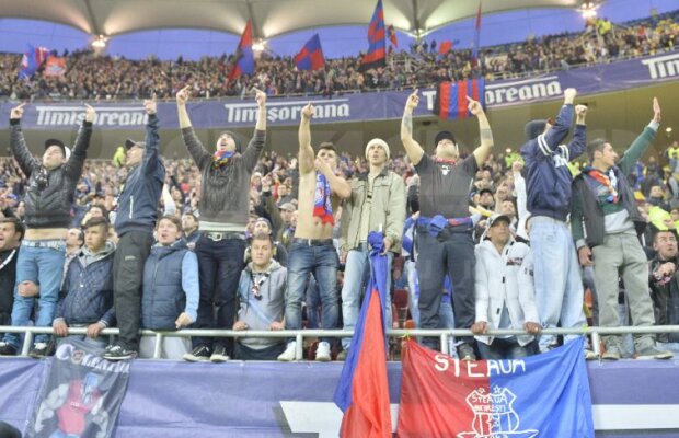 Incident grav la Dinamo - Steaua » Un cameraman a fost lovit cu un scaun în cap!