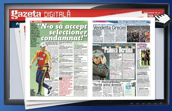 Răsfoieşte online Gazeta Digitală » Dialog incendiar cu noul preşedinte al FRF » Burleanu: "N-o să accept selecţioner condamnat!"