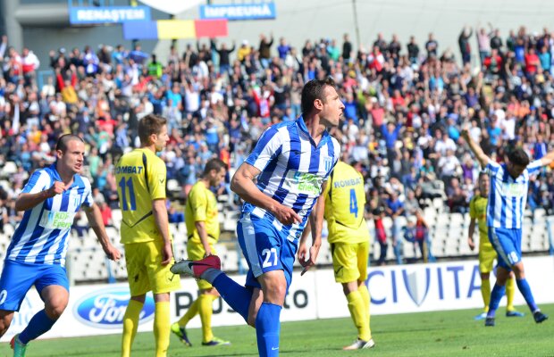 FOTO Pas mare spre Liga 1 făcut de CS U Craiova! Oltenii au învins-o pe Gloria Bistriţa, 1-0