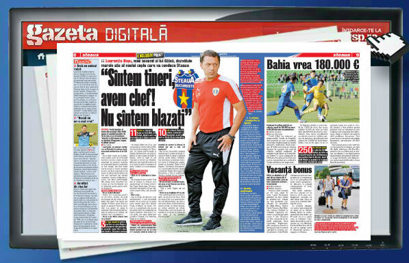 Răsfoieşte online ediţia digitală » INTERVIU Laurenţiu Roşu dezvăluie secretele şi motivaţia noii bănci tehnice a Stelei