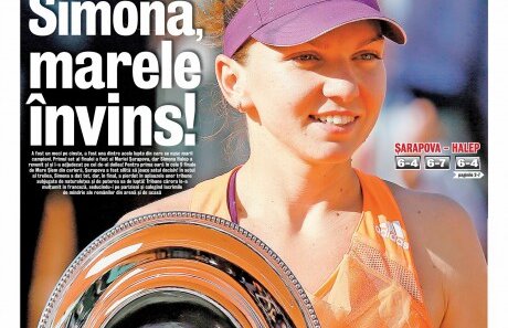 Astăzi, coperta mare a Gazetei pentru o mare învinsă. Citeşte cum explică Luminiţa Paul momentele cruciale ale meciului!