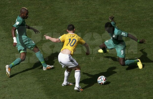 VIDEO+FOTO Carnaval de final » Jocul haotic dintre Columbia şi Coasta de Fildeş a fost decis după trei goluri înscrise pe final