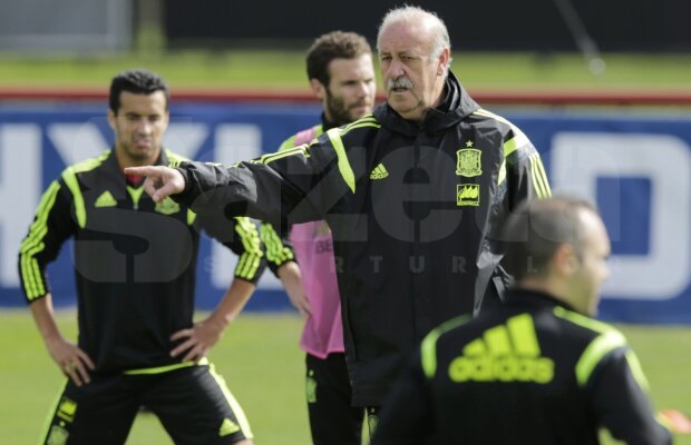 S-au aprins spiritele la antrenamentul Spaniei! Vicente Del Bosque s-a certat cu un jucător şi l-a dat afară!