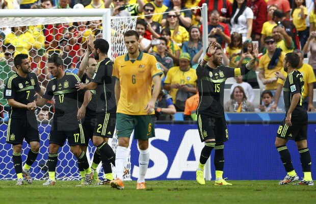 FOTO şi VIDEO Australia - Spania 0-3 » Renegaţii ibericilor aduc primele puncte ale echipei lui Del Bosque
