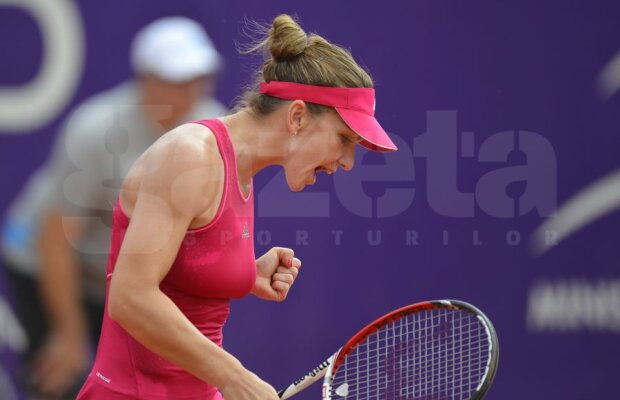 FOTO Simona Halep s-a distrat cu De Vroome în primul tur la BRD Bucharest Open, scor 6-0, 6-4. Se ştie adversara din turul doi