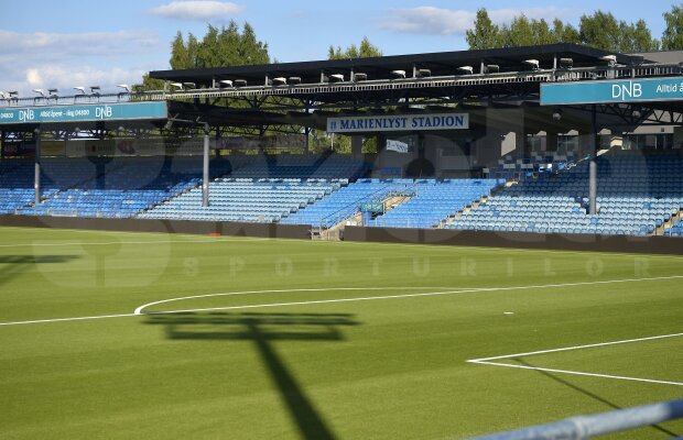 FOTO Bombă cu ceas! Gazonul artificial al lui Stromsgodset s-ar transforma în patinoar dacă ar ploua » Cum va fi vremea la Drammen