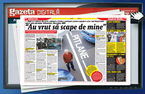 Răsfoieşte online Gazeta Digitală » Povestea incredibilă a românului care a pornit la Dacia şi a ajuns să răspundă de frînele BMW-ului!