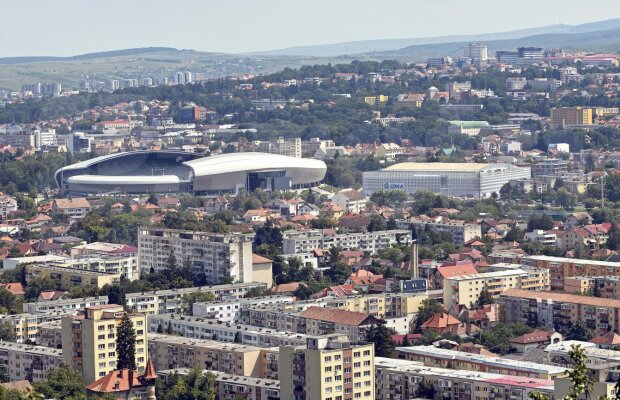 FOTO OZN-uri clujene » Cea mai mare sală polivalentă din România e gata într-o lună » Cîţi bani au fost investiţi în ea
