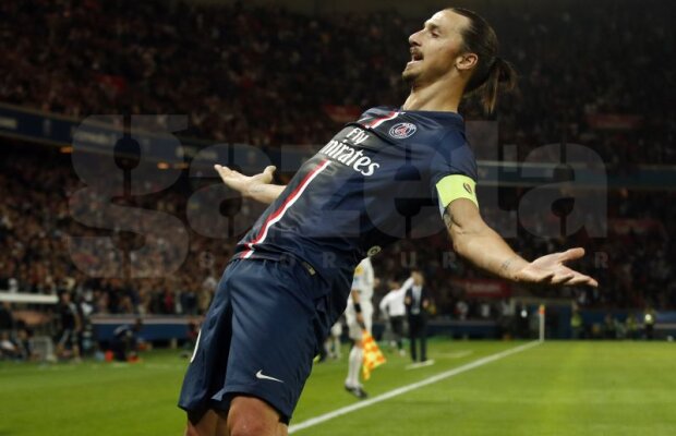 VIDEO Zlatan Ibrahimovici a făcut show în meciul dintre PSG şi Saint-Etienne! Suedezul a reuşit un nou hattrick