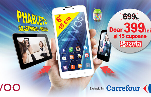 De ce să-ţi iei un PHABLET WOO cu 399 de lei?