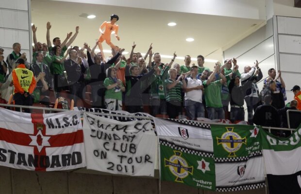 Singuri la noi acasă? Dacă jucăm cu porţile închise pe 14 noiembrie, 800 de fani nord-irlandezi ar putea fi unicii spectatori pe Naţional Arena