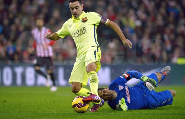 VIDEO Reacţie impresionantă a publicului de pe San Mames  » Fanii lui Athletic Bilbao l-au ovaţionat în picioare pe Xavi Hernandez