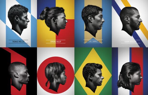 GALERIE FOTO » Simona Halep alături de Lionel Messi, Gareth Bale şi Luis Suarez într-o campanie pentru tinerii sportivi