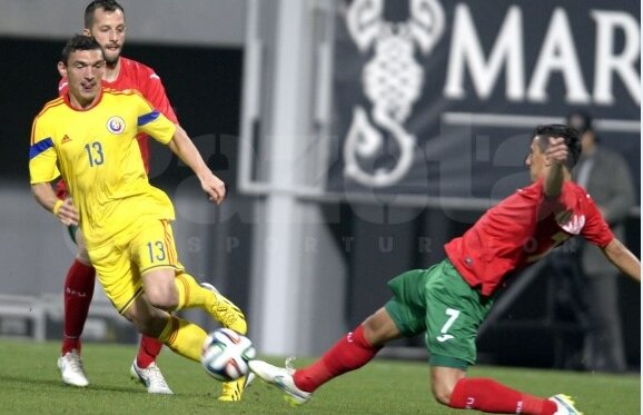 VIDEO România - Moldova 2-1 » Selecţionata divizionară a lui Anghel Iordănescu a fost salvată de un gol norocos înscris de Valentin Lazăr
